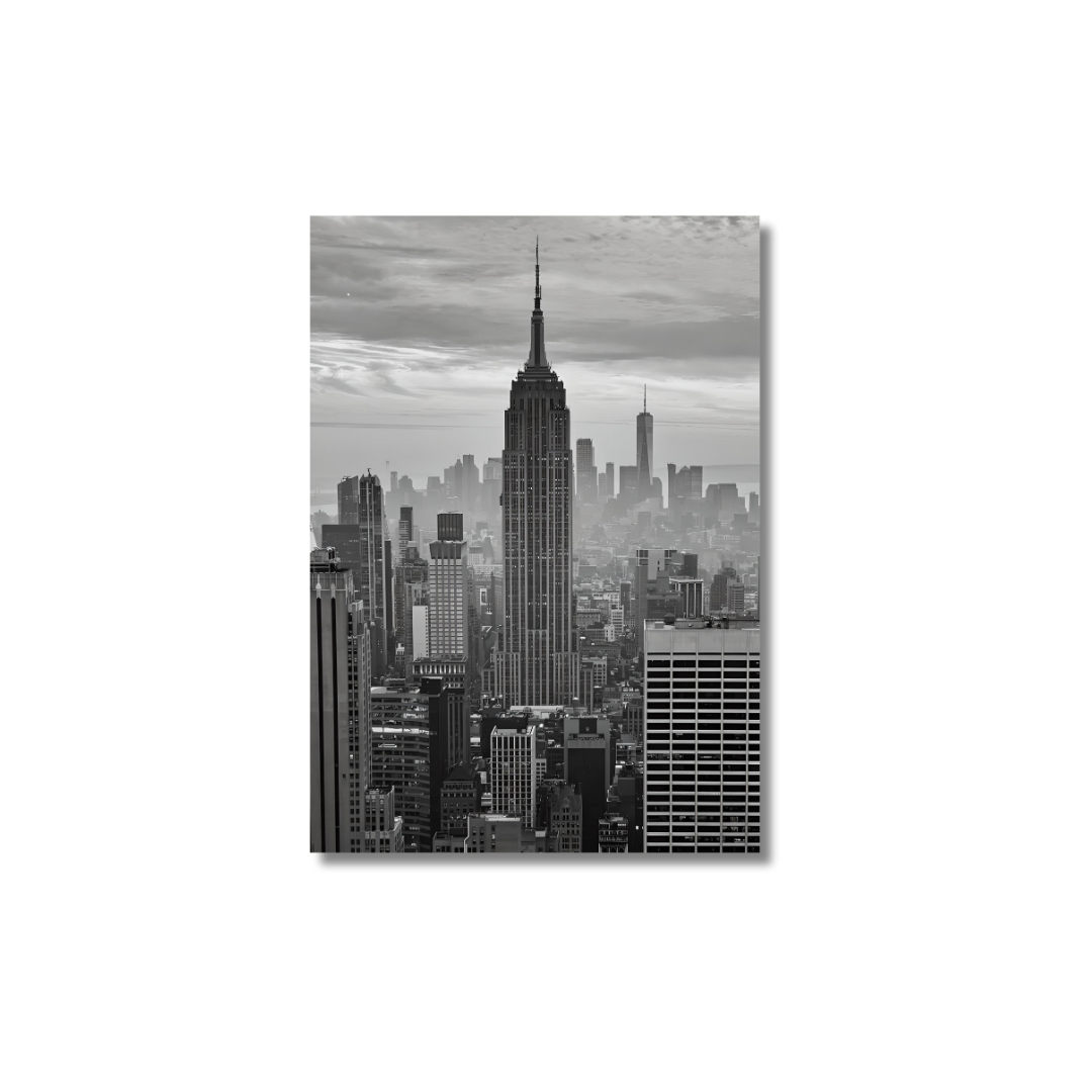 Empire State in Monochrome - Poster