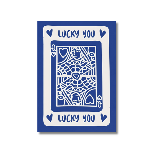 Blue Lucky You: Card - Poster
