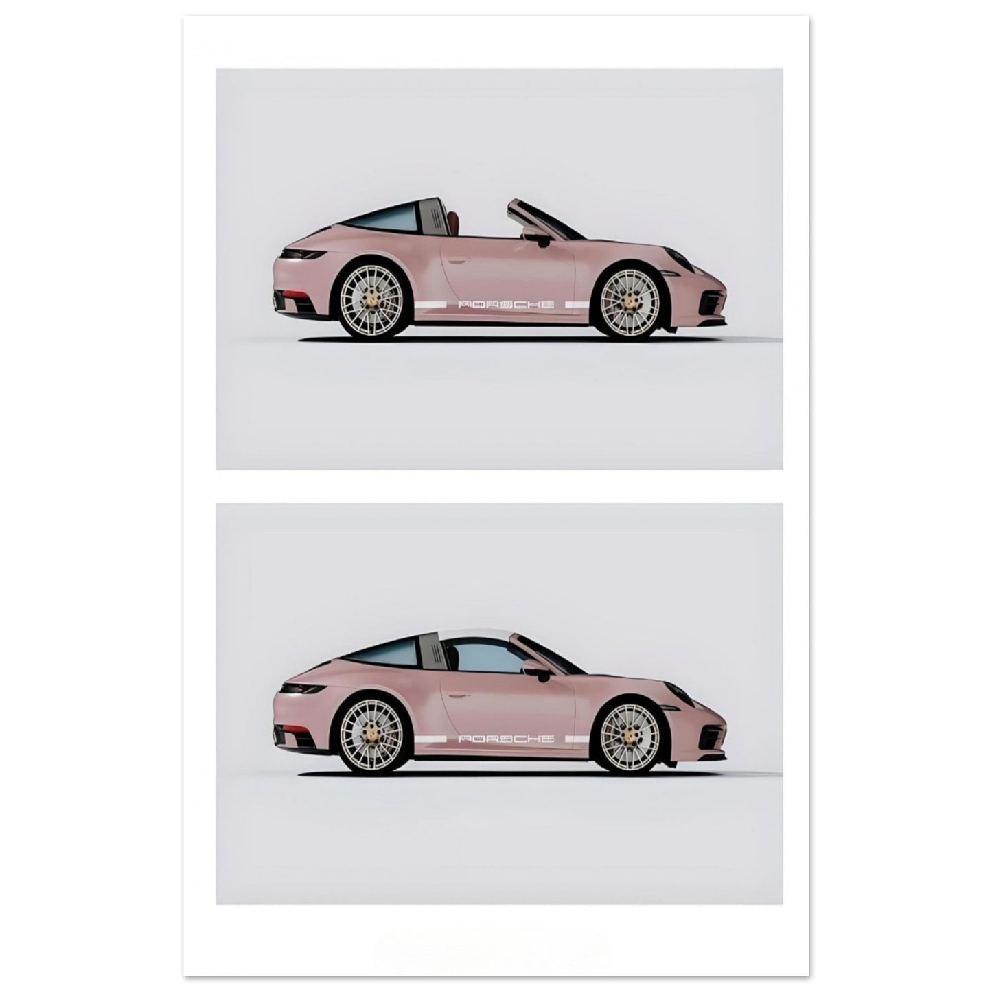 Pink Porsche 911 - Poster
