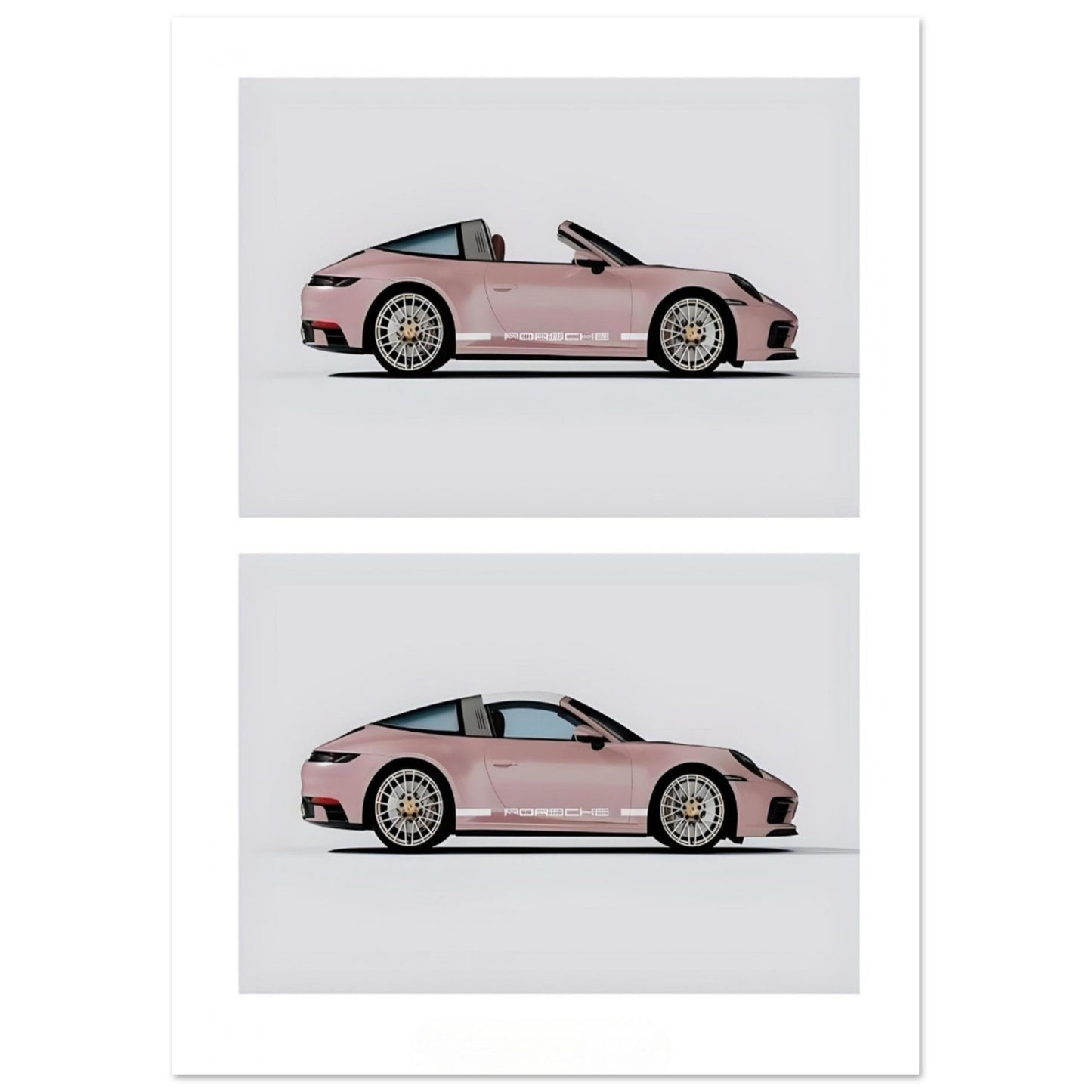 Pink Porsche 911 - Poster