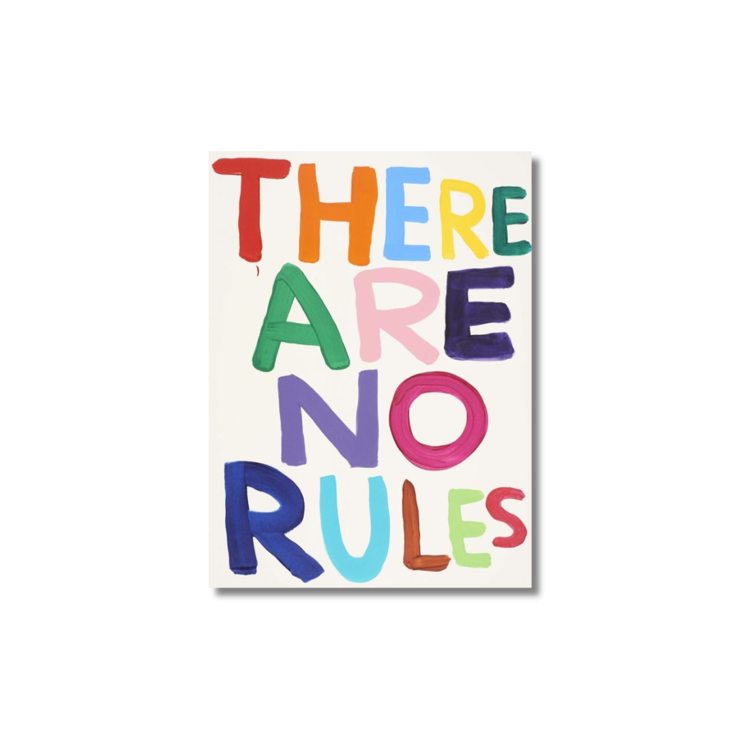 Colourful "there are no rules" - Poster