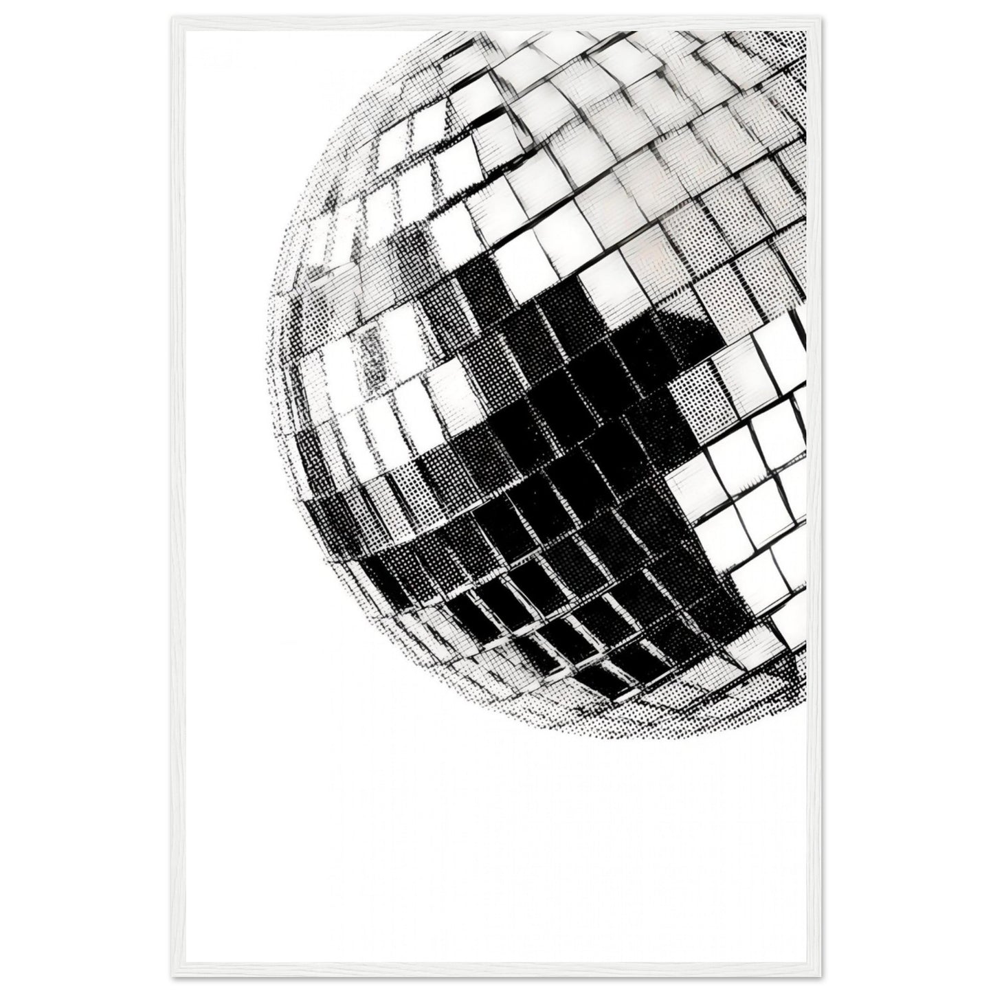 Mirrorball - Wooden Framed Print