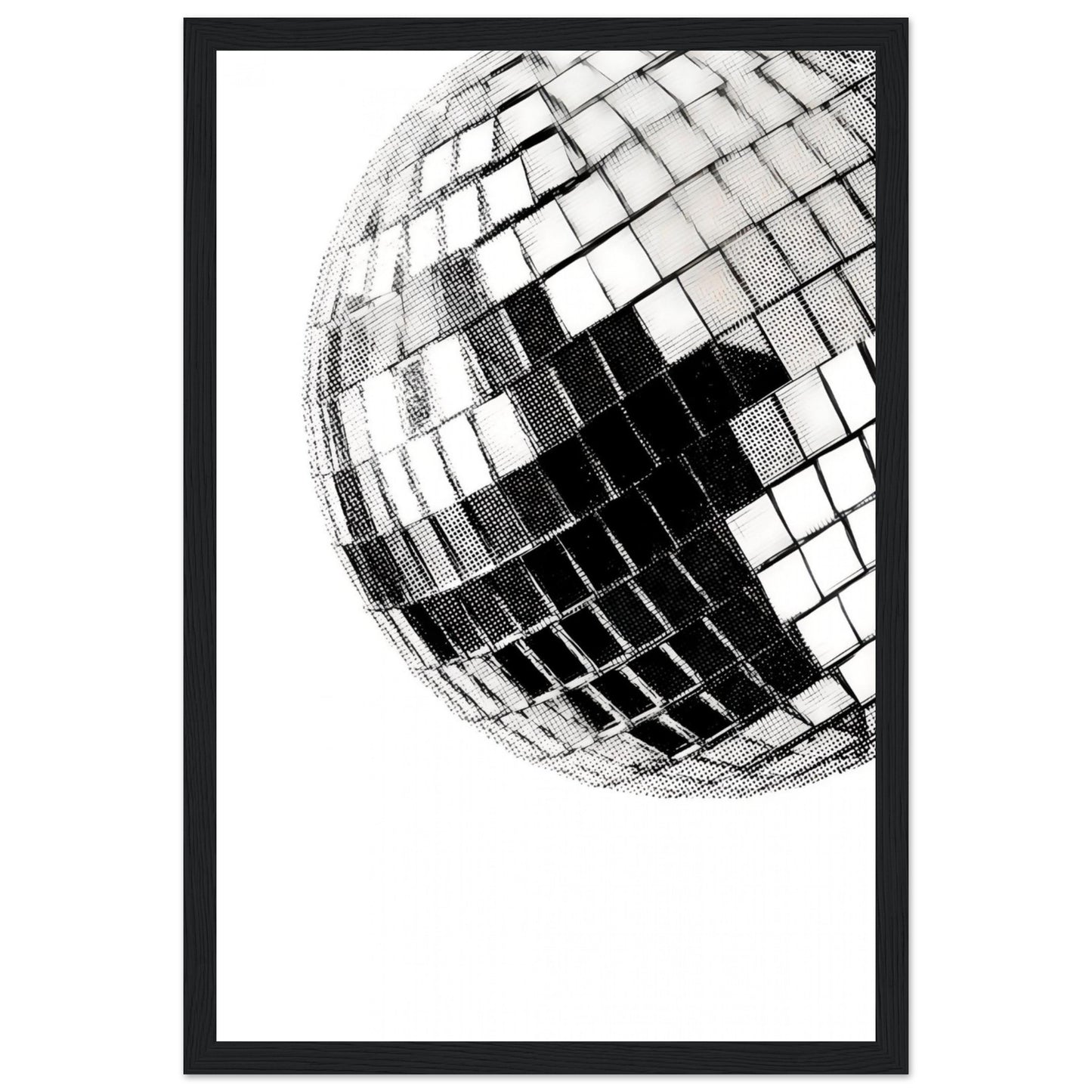 Mirrorball - Wooden Framed Print