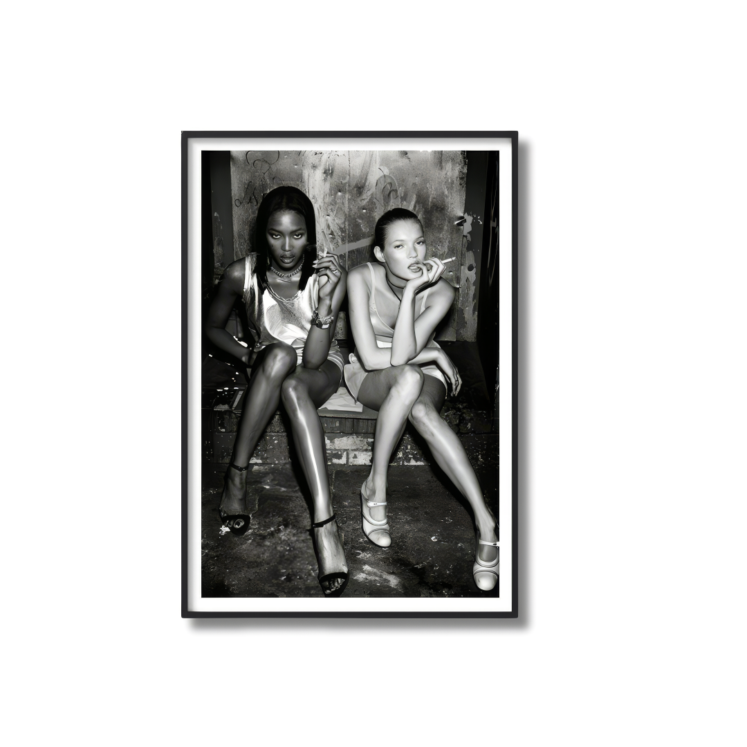 Kate Moss & Naomi Campbell Poster | Limitless Together