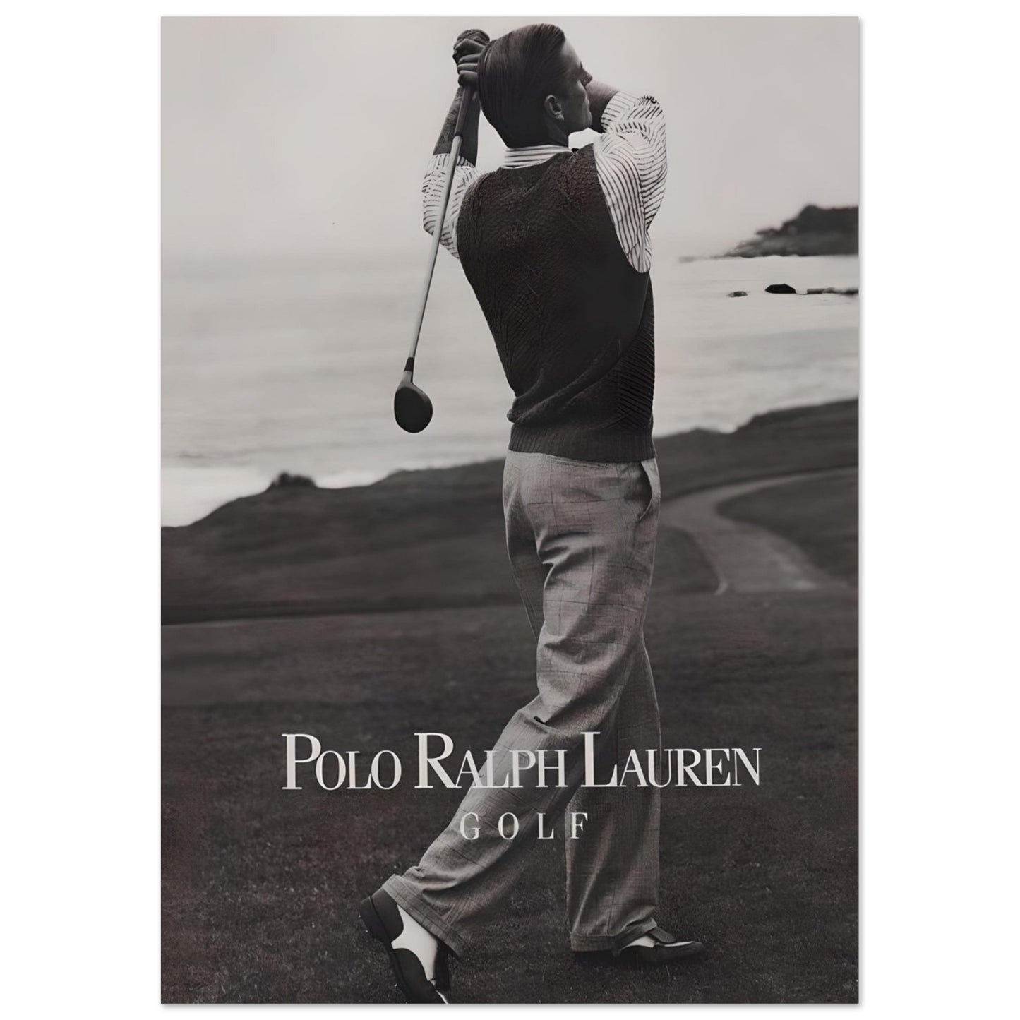 Golden Swing: Vintage Black & White - Poster