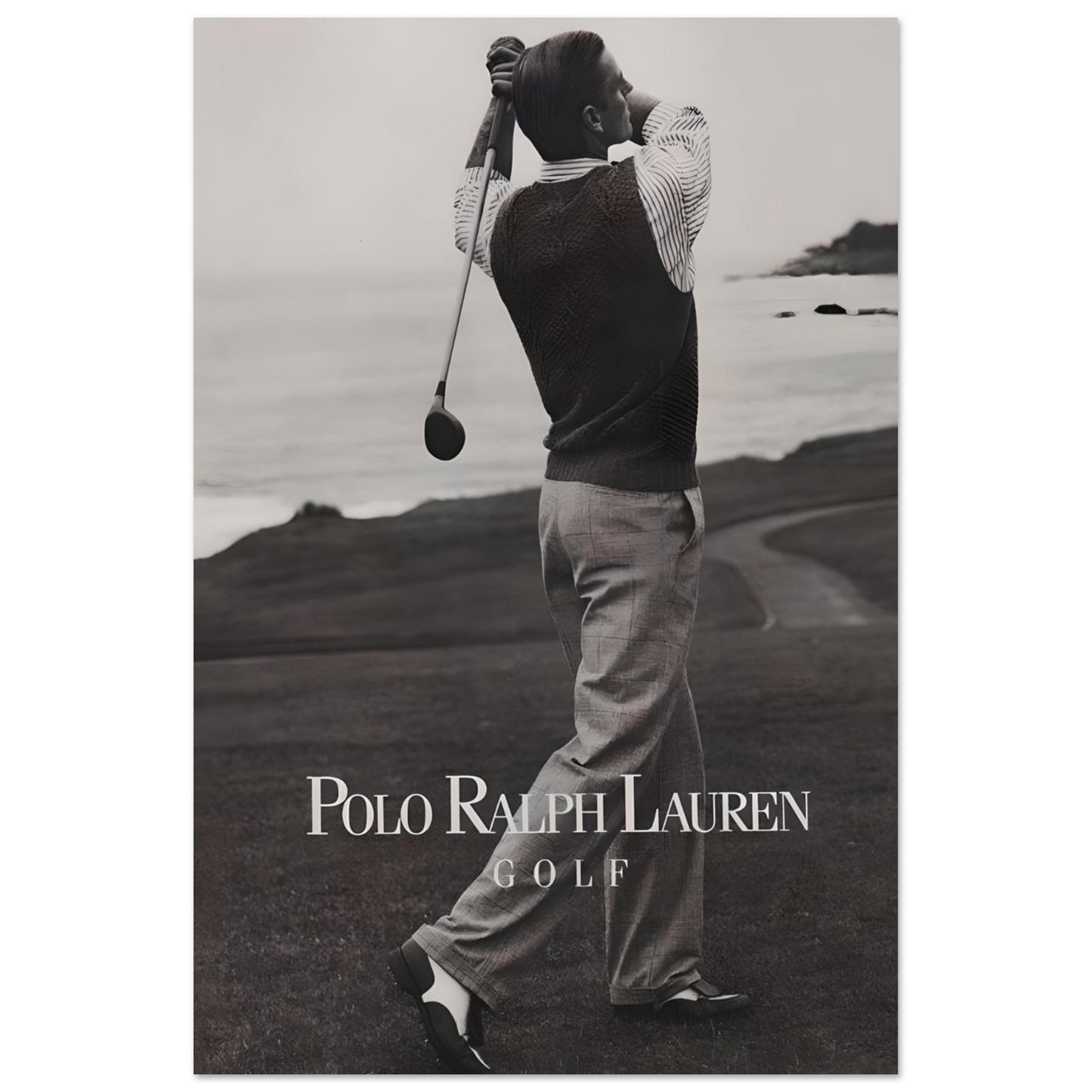 Golden Swing: Vintage Black & White - Poster