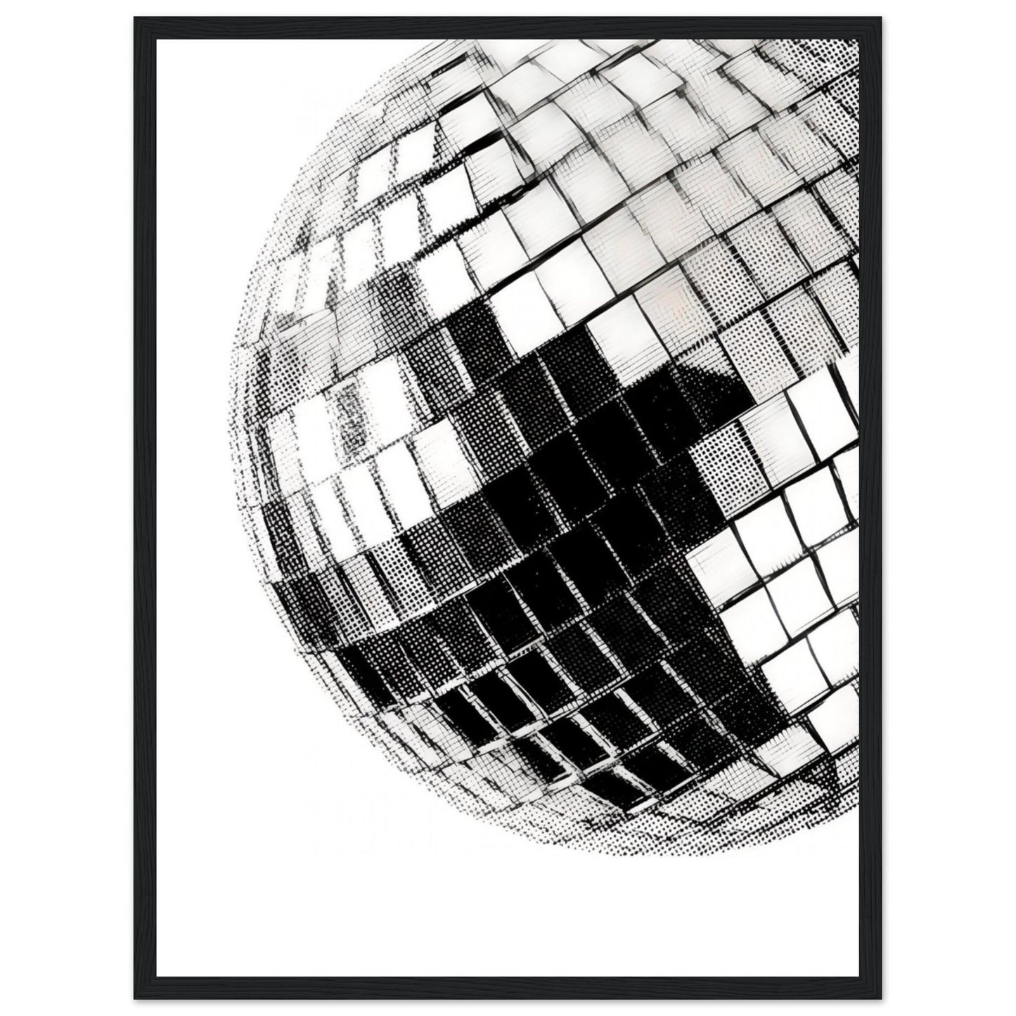 Mirrorball - Wooden Framed Print
