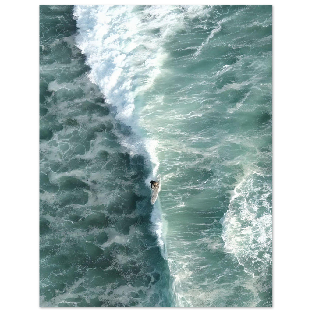 Surf Over the Waves - Poster