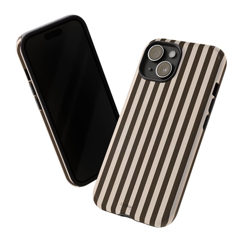 Striped Retro Brown Phone Case