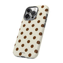 Brown Polka Dot Phone Case -  Tough Case