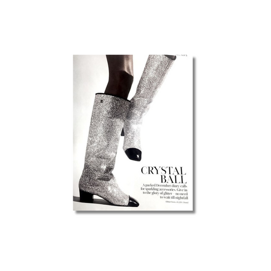 Crystal Ball: Chanel Glitter Boots -  Poster