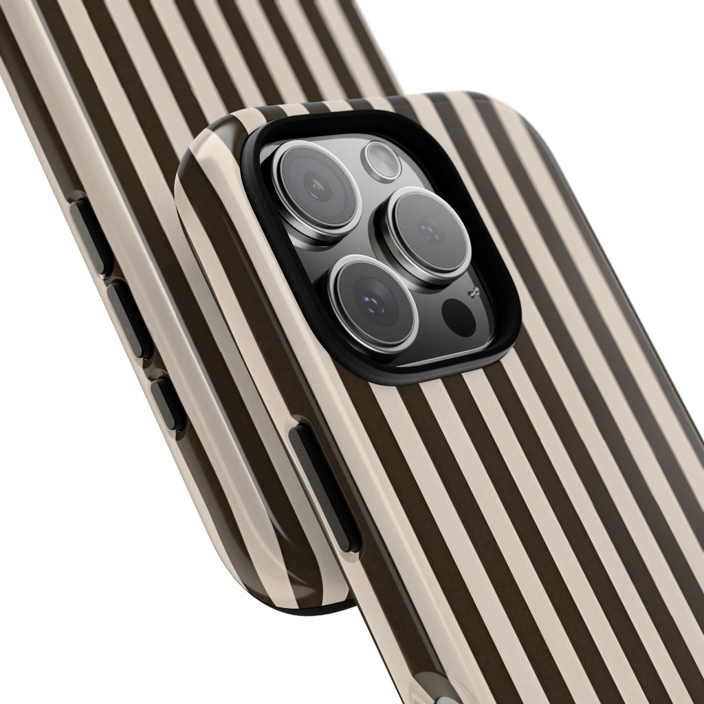 Striped Retro Brown Phone Case