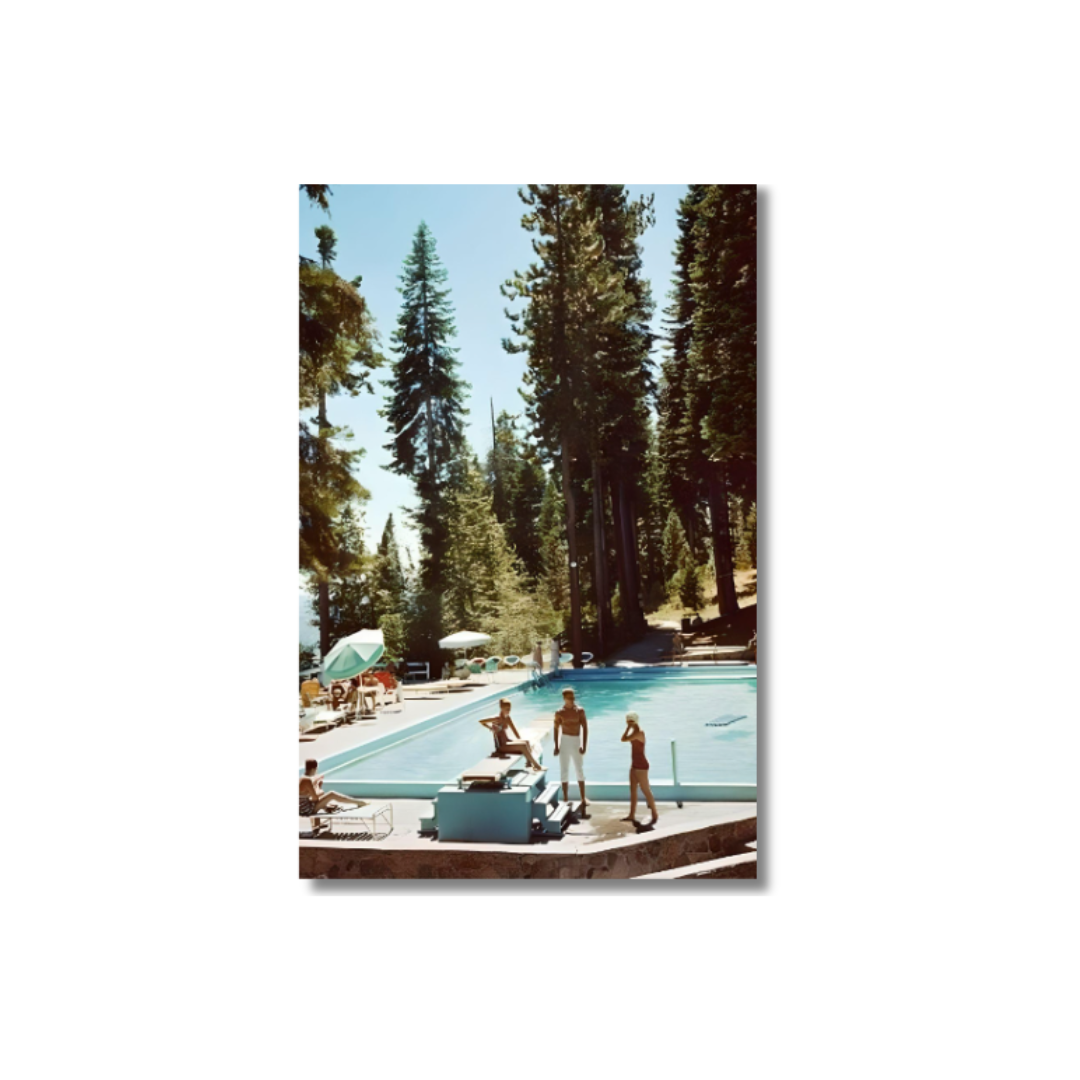 Slim Aarons, "Pool at Lake Tahoe," January 1, 1959 -  Poster