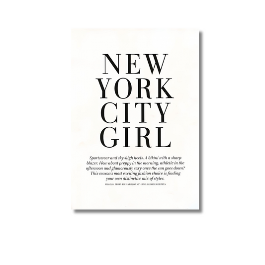 New York City girl -  Poster