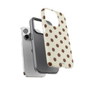 Brown Polka Dot Phone Case -  Tough Case