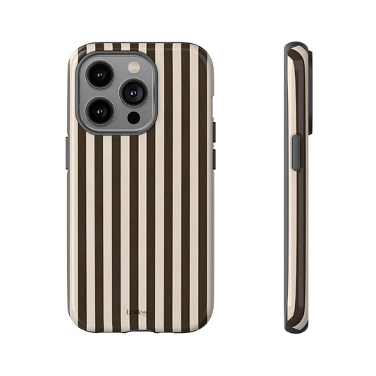 Striped Retro Brown Phone Case