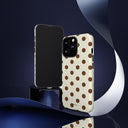 Brown Polka Dot Phone Case -  Tough Case