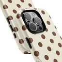 Brown Polka Dot Phone Case -  Tough Case
