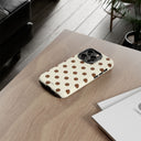Brown Polka Dot Phone Case -  Tough Case