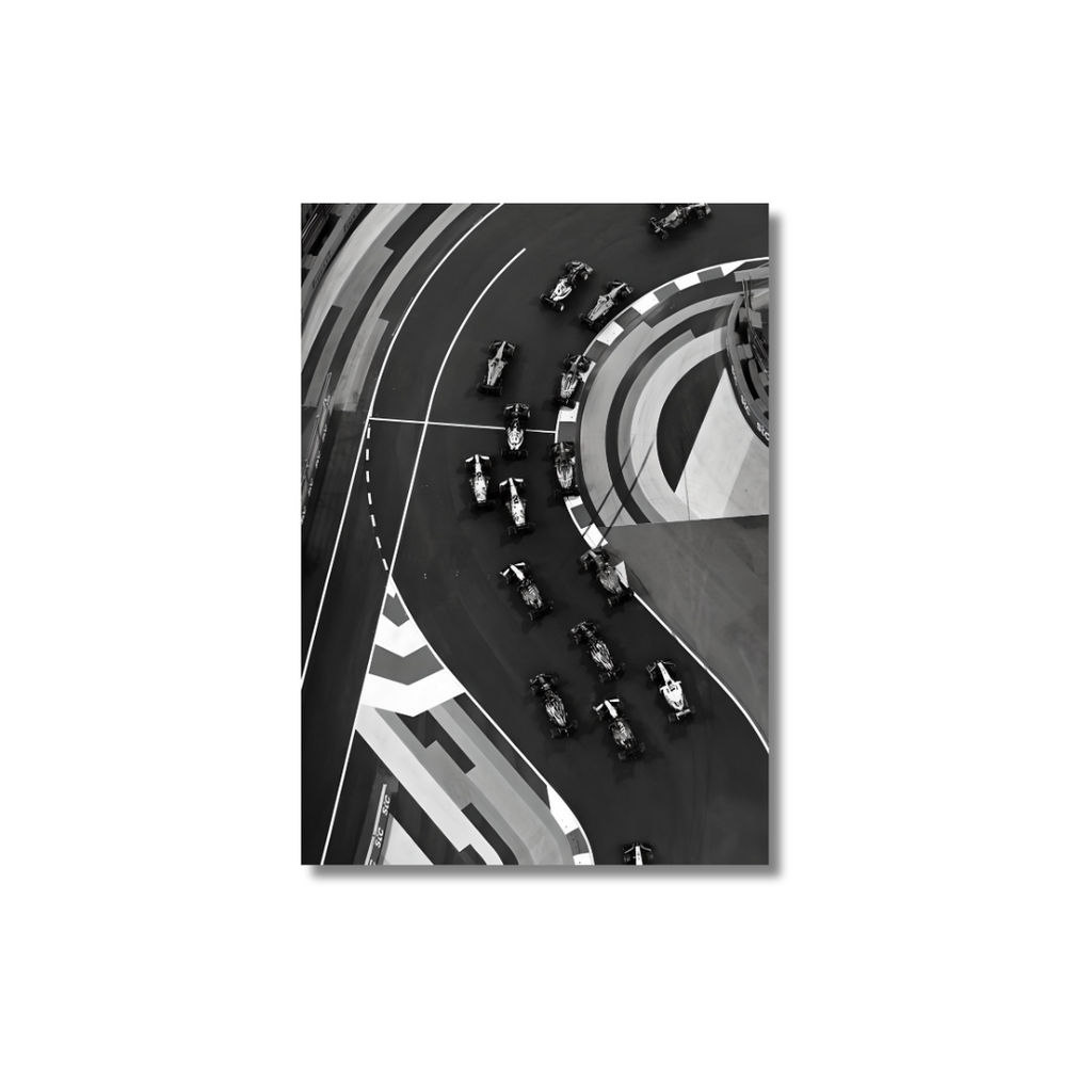 Formula 1: Monochrome Race Course - Poster