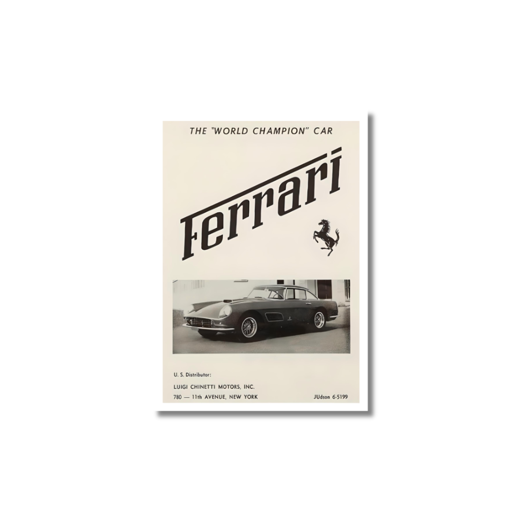 Vintage Ferrari - Poster