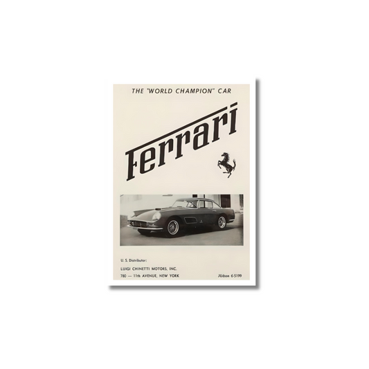 Vintage Ferrari - Poster