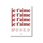 je t'aime red - Poster