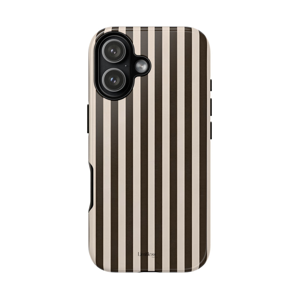 Striped Retro Brown Phone Case