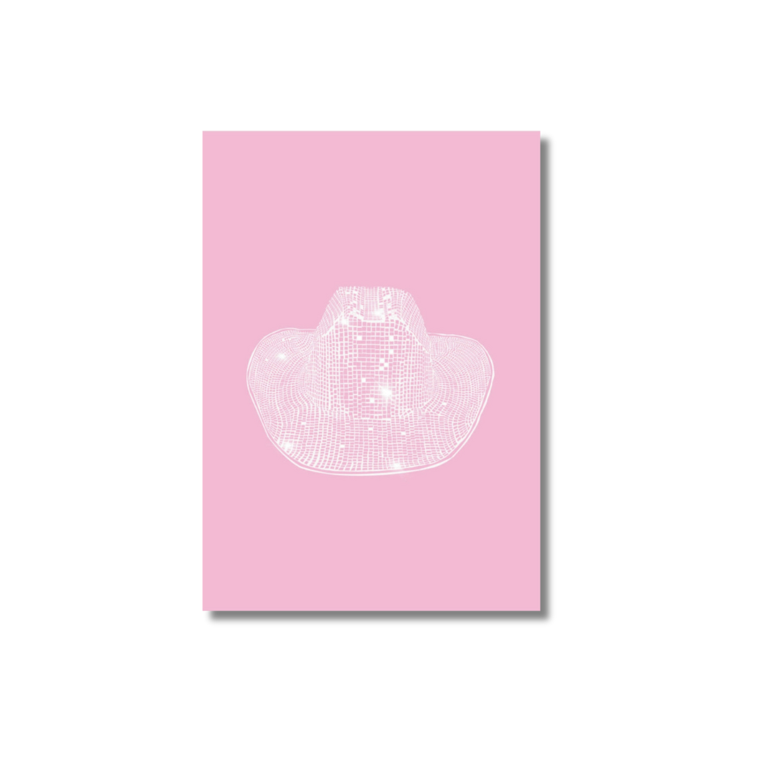 PINK COWBOY HAT - Poster