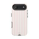 Pink Striped Tough Phone Case — Slim Protective iPhone Cover