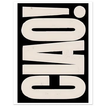 Ciao Italian Poster - Poster