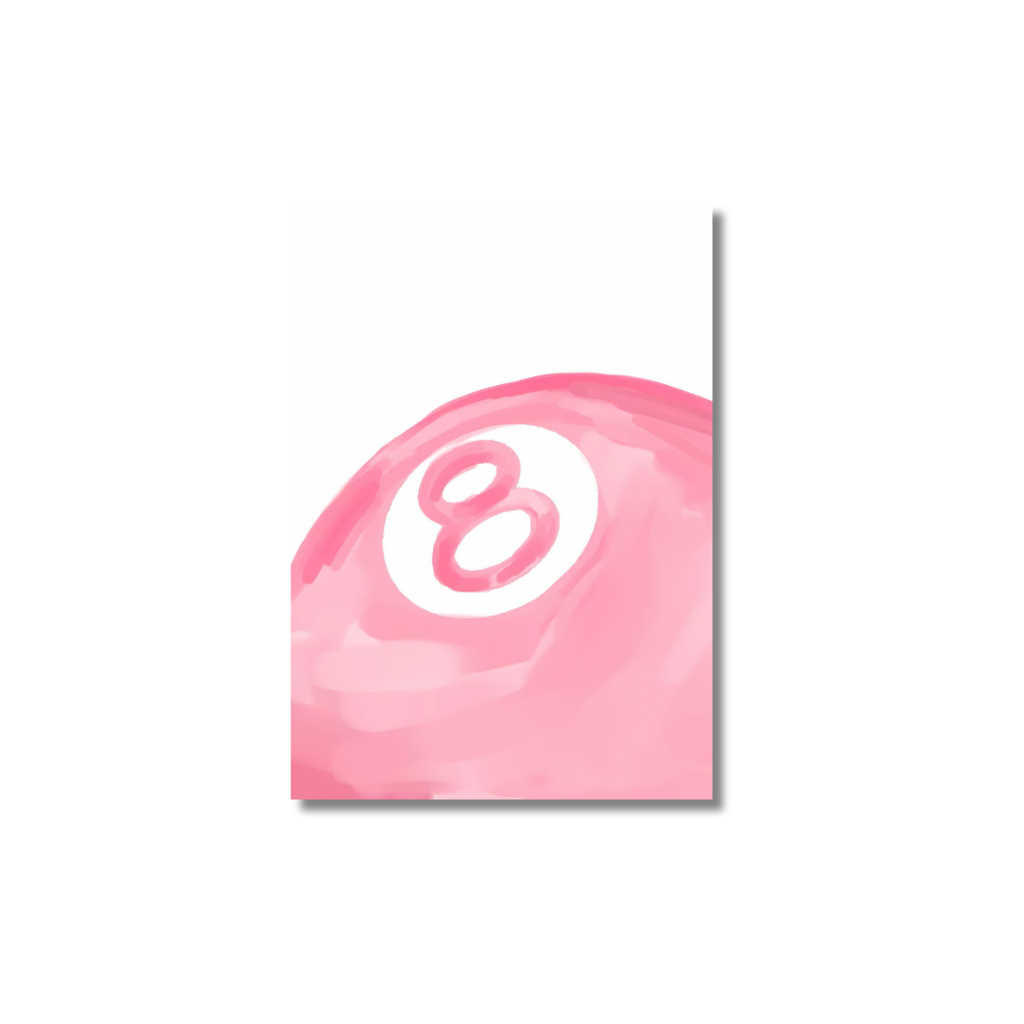 Pink Eight Ball - Poster