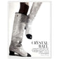 Crystal Ball: Chanel Glitter Boots - Wooden Framed Print