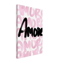 Black and Pink Amore - Print on Canvas