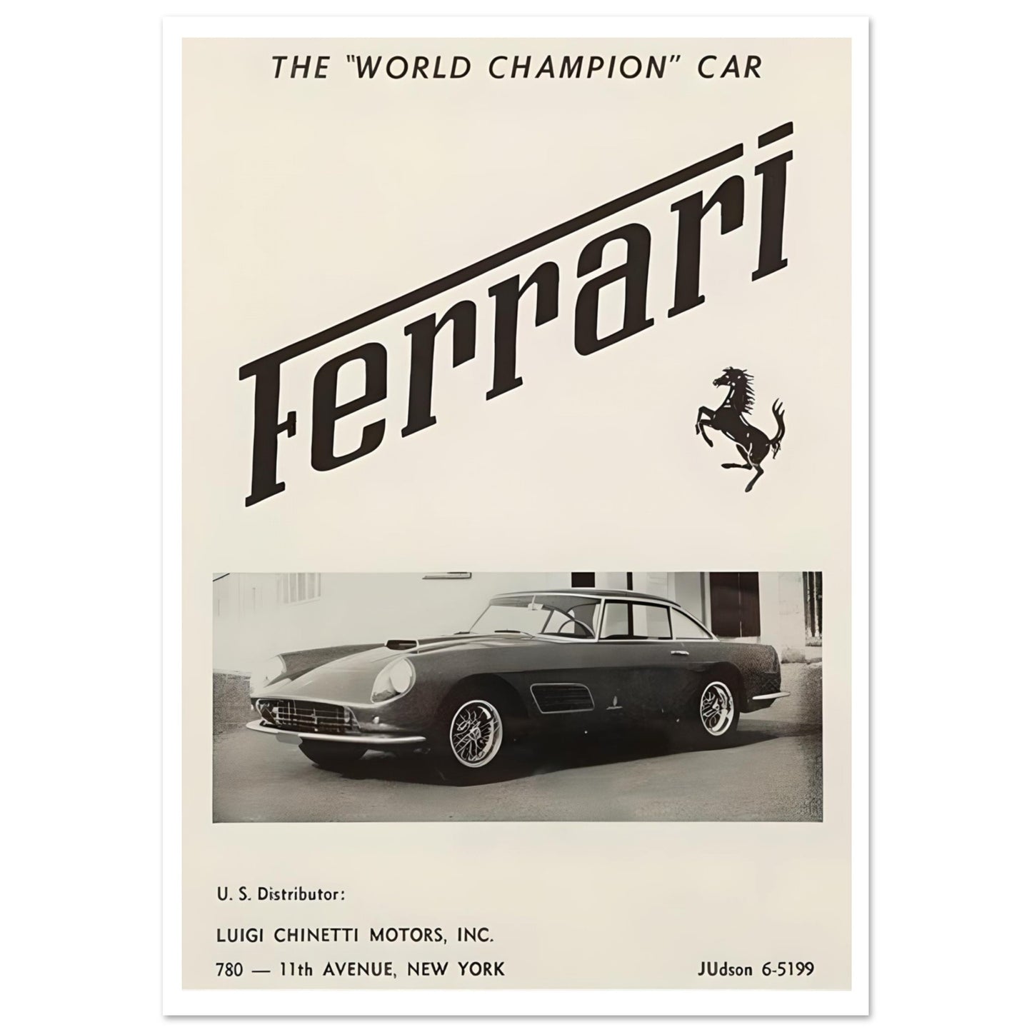 Vintage Ferrari - Poster