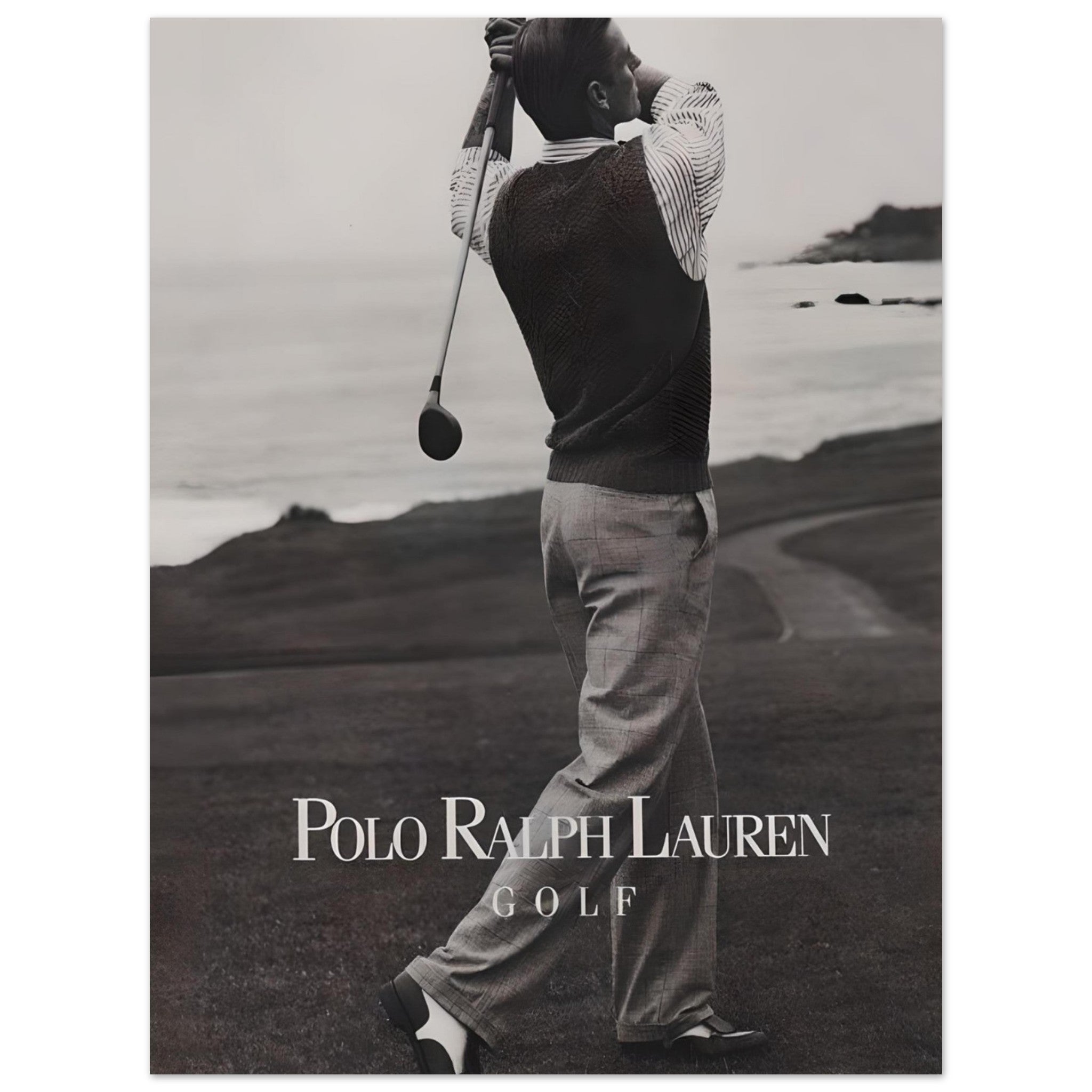 Golden Swing: Vintage Black & White - Poster