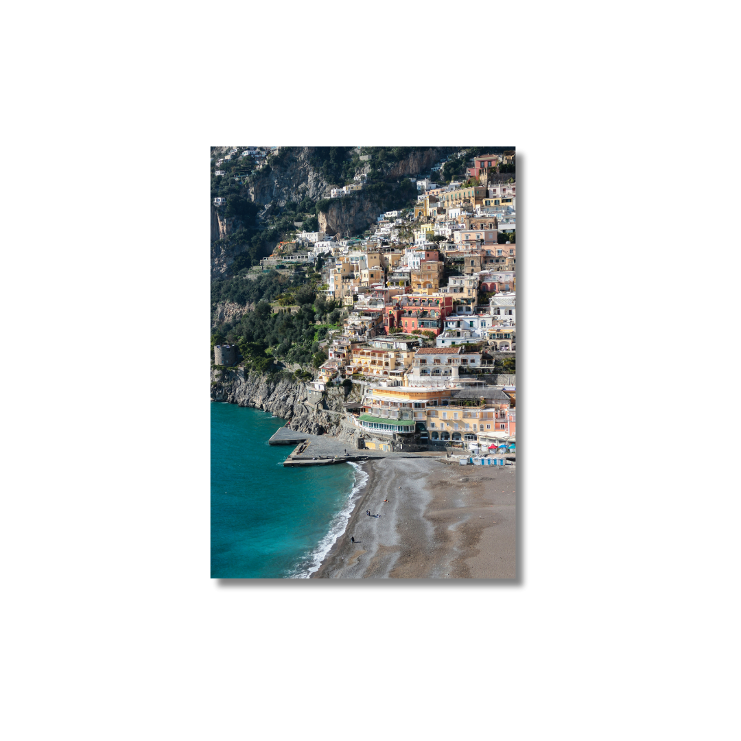 Italian Riviera Cliffside Poster