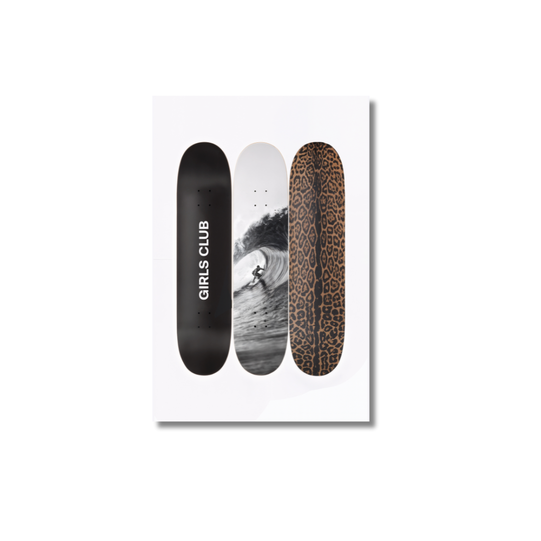 Girls Club Surf Skateboard  – Poster