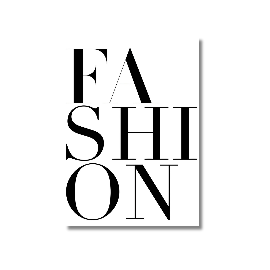 FASHION black & white - Poster