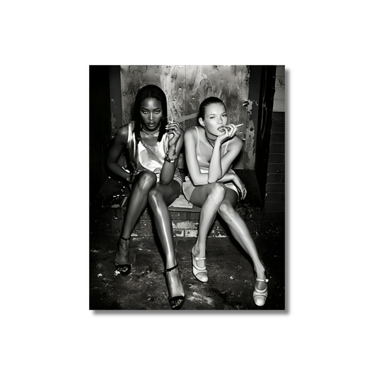 Kate Moss and Naomi Campbell - Poster