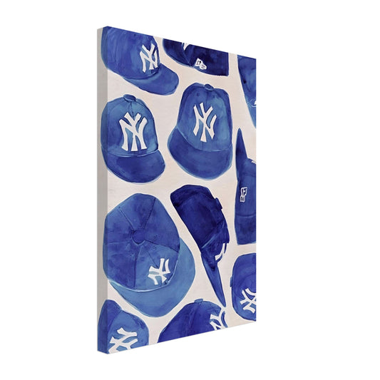 Blue New York Yankees cap - Poster - Canvas Collection