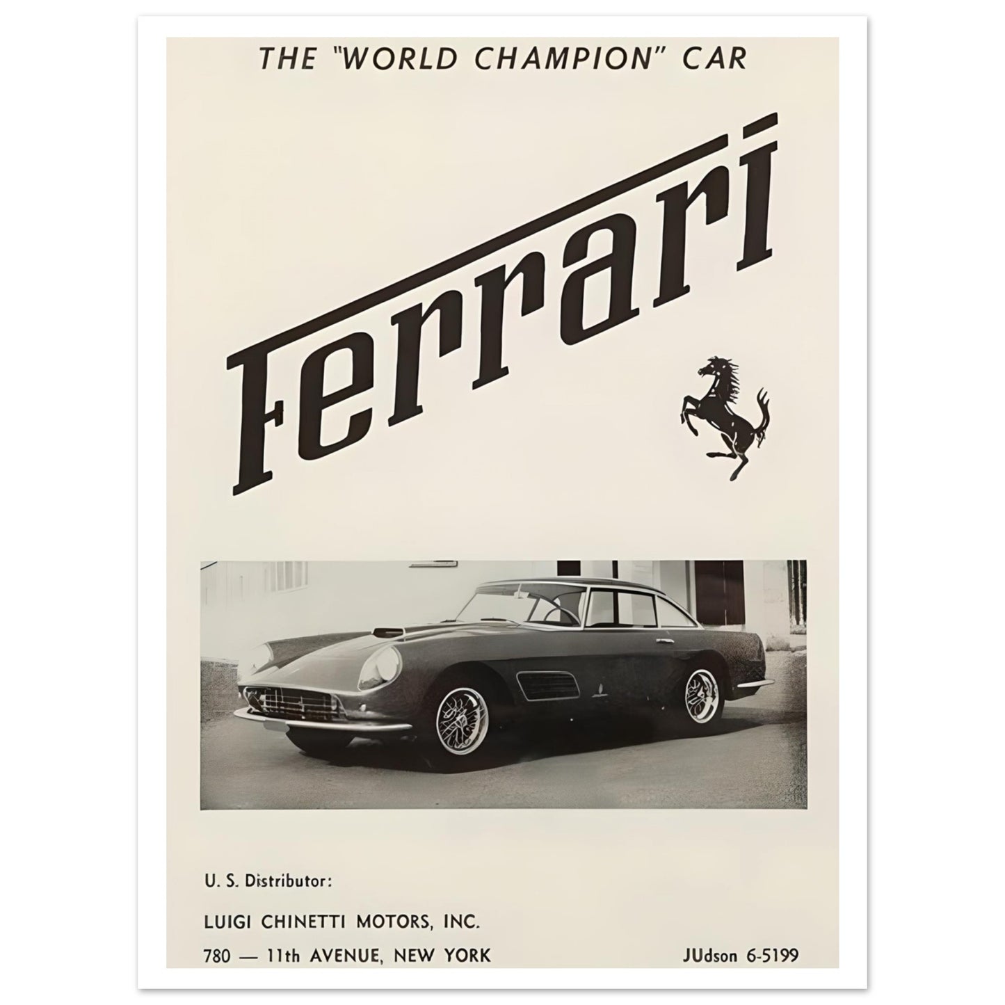 Vintage Ferrari - Poster