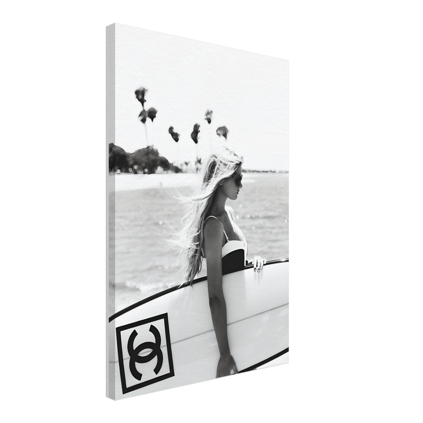 Chanel surfer black & white -  Canvas