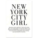 New York City girl -  Poster