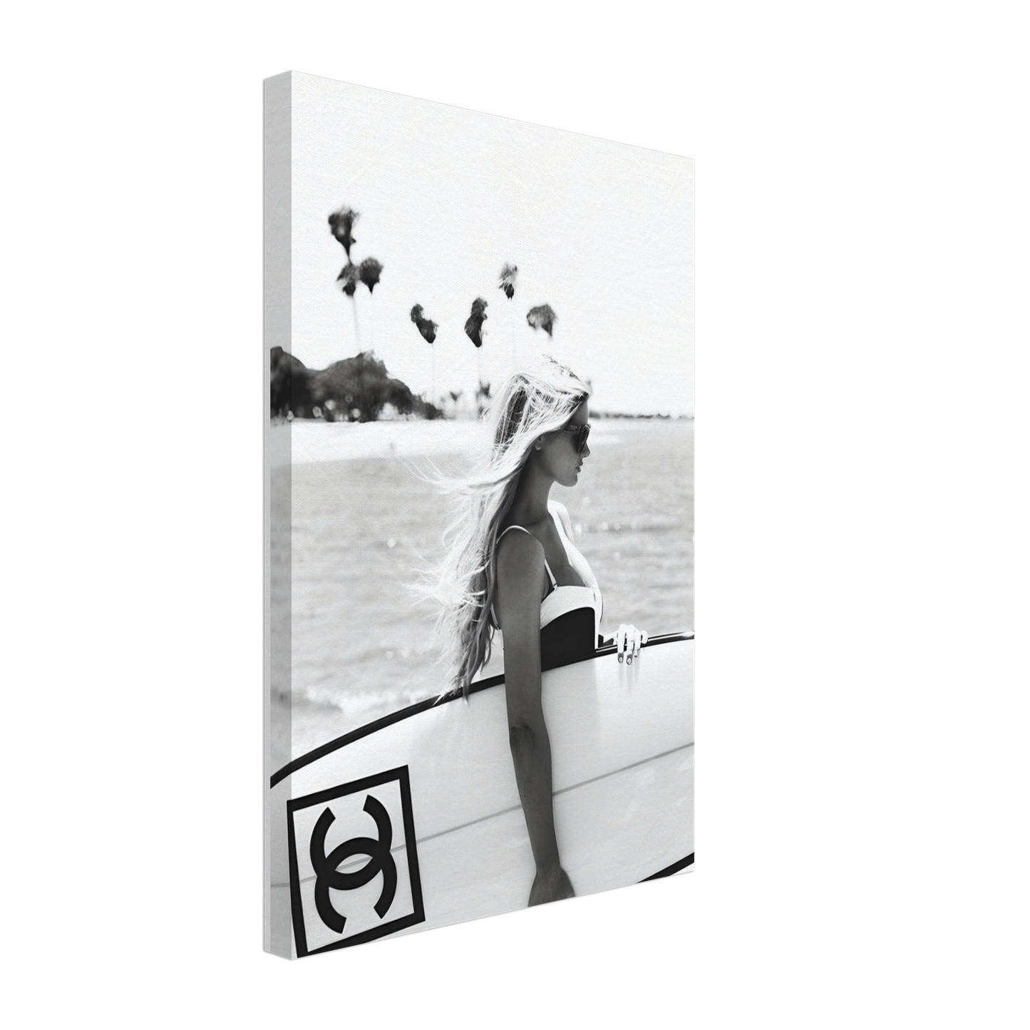 Chanel surfer black & white -  Canvas