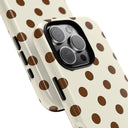 Brown Polka Dot Phone Case -  Tough Case