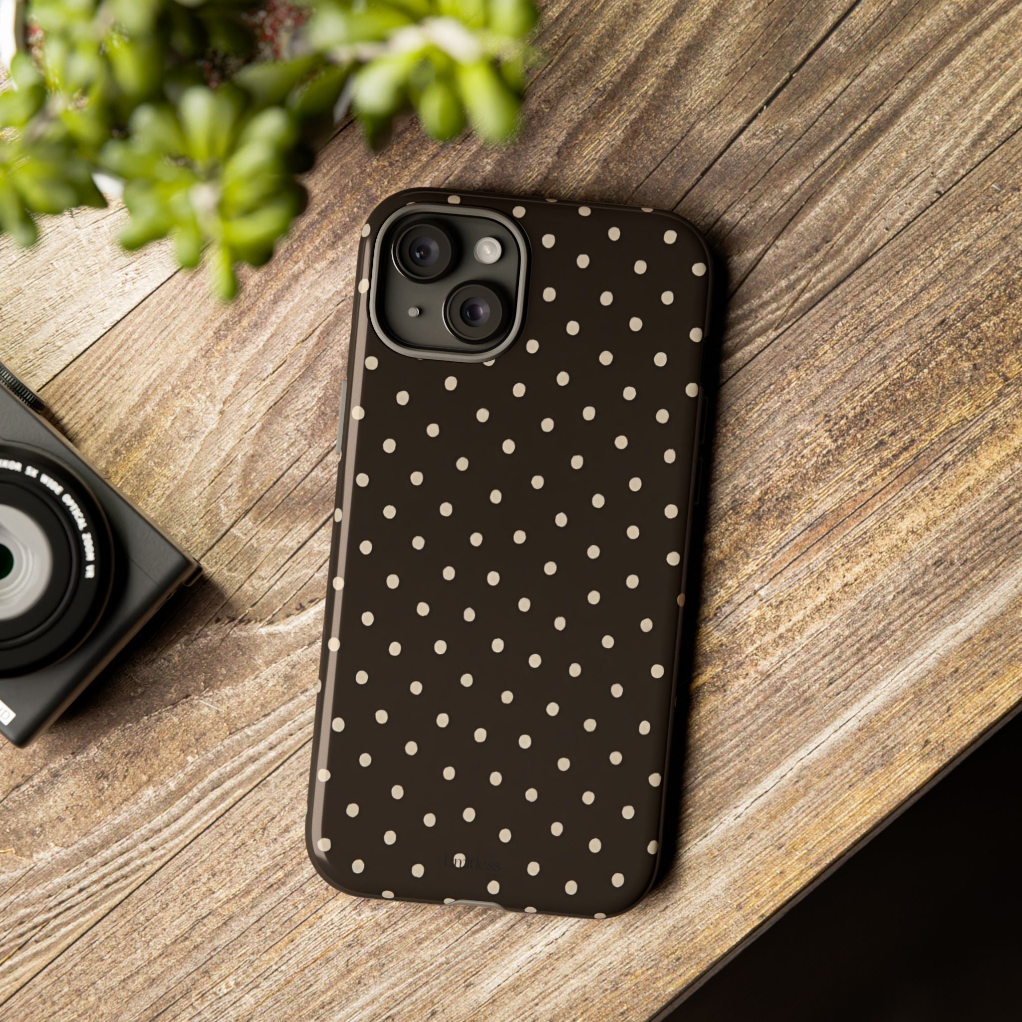 Brown Polka Dot Phone Case