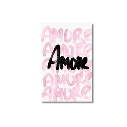Black and pink Amore - poster