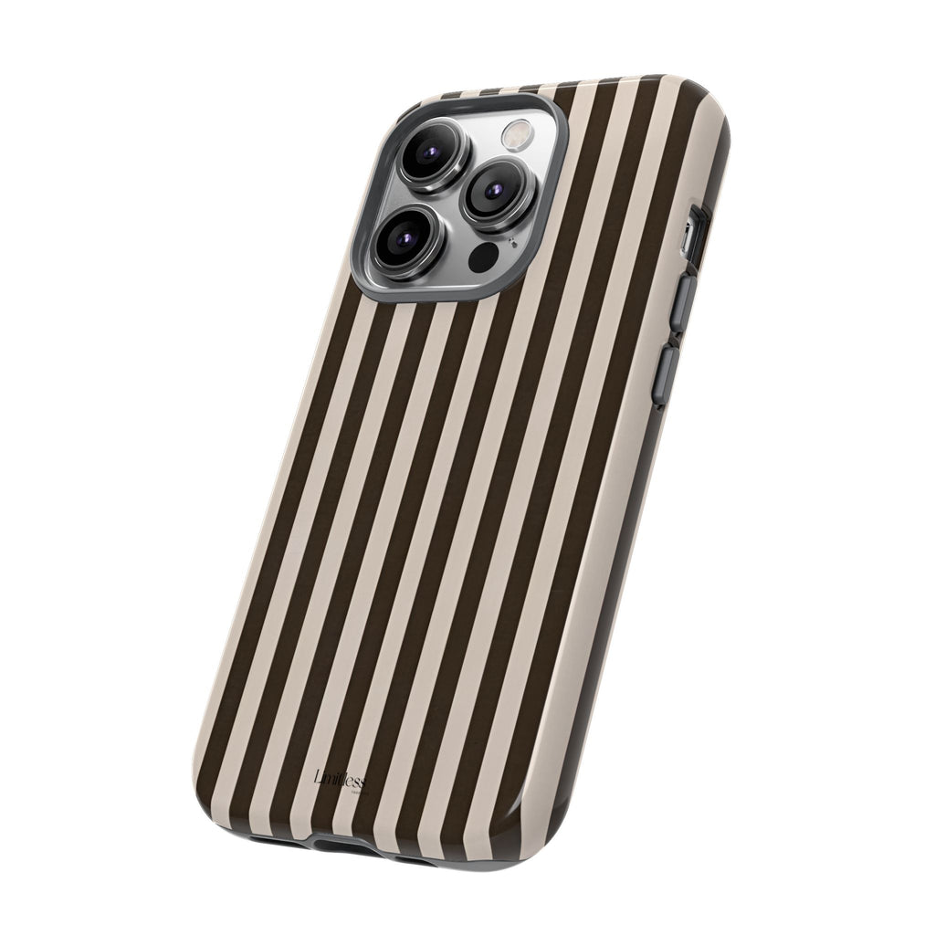 Striped Retro Brown Phone Case