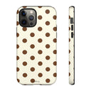 Brown Polka Dot Phone Case -  Tough Case